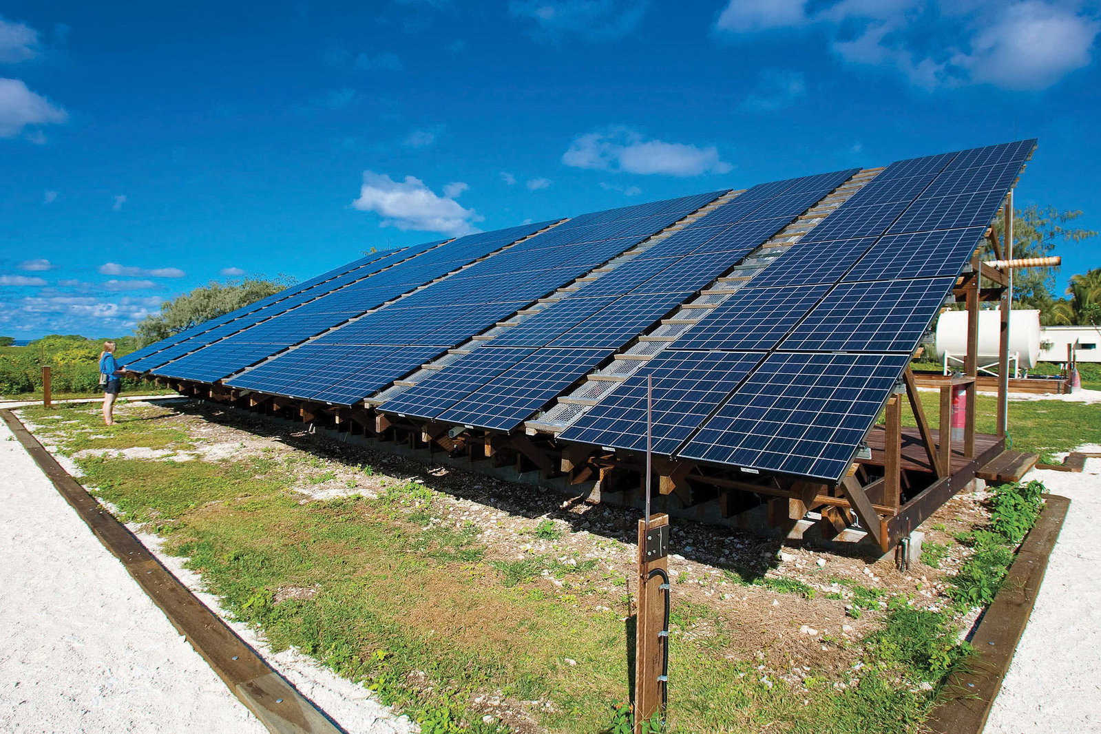 Australia's first-of-its-kind Solar Hybrid Power Station was installed on Lady Elliot Island in 2008.