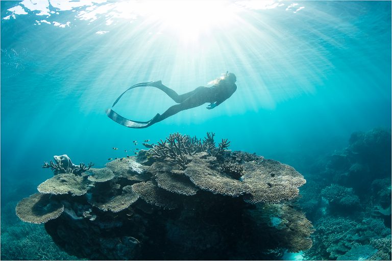 Amy Gash Snorkelling. Image credit Tracey Olive