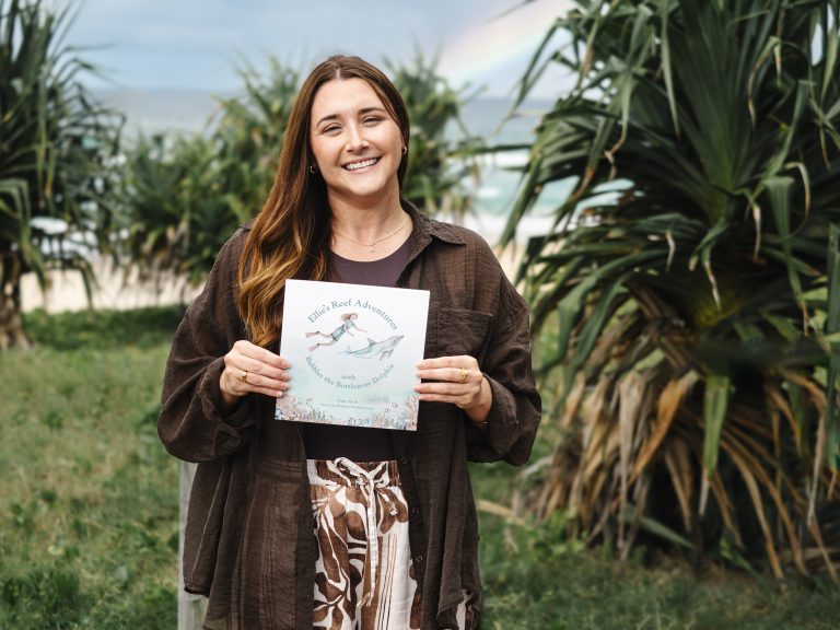 Amy Gash with her Children’s Book, Ellie’s Reef Adventures