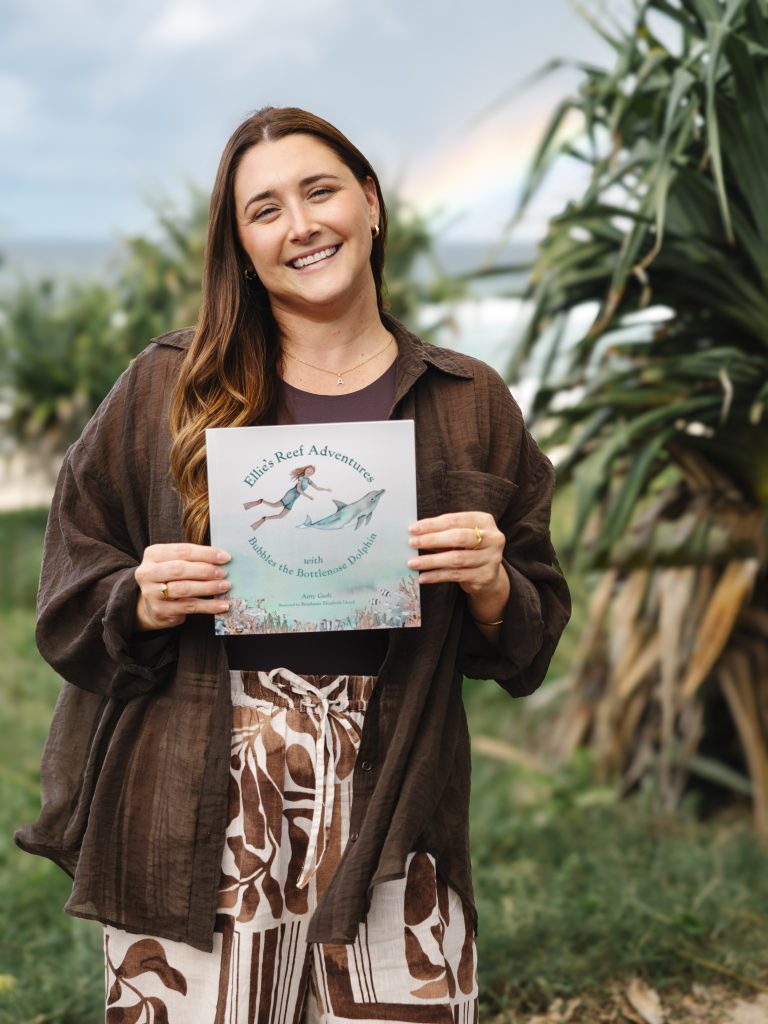 Amy Gash with her Children’s Book, Ellie’s Reef Adventures